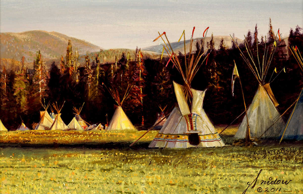 A Cool Mountain Camp Preliminary by Gordon Snidow