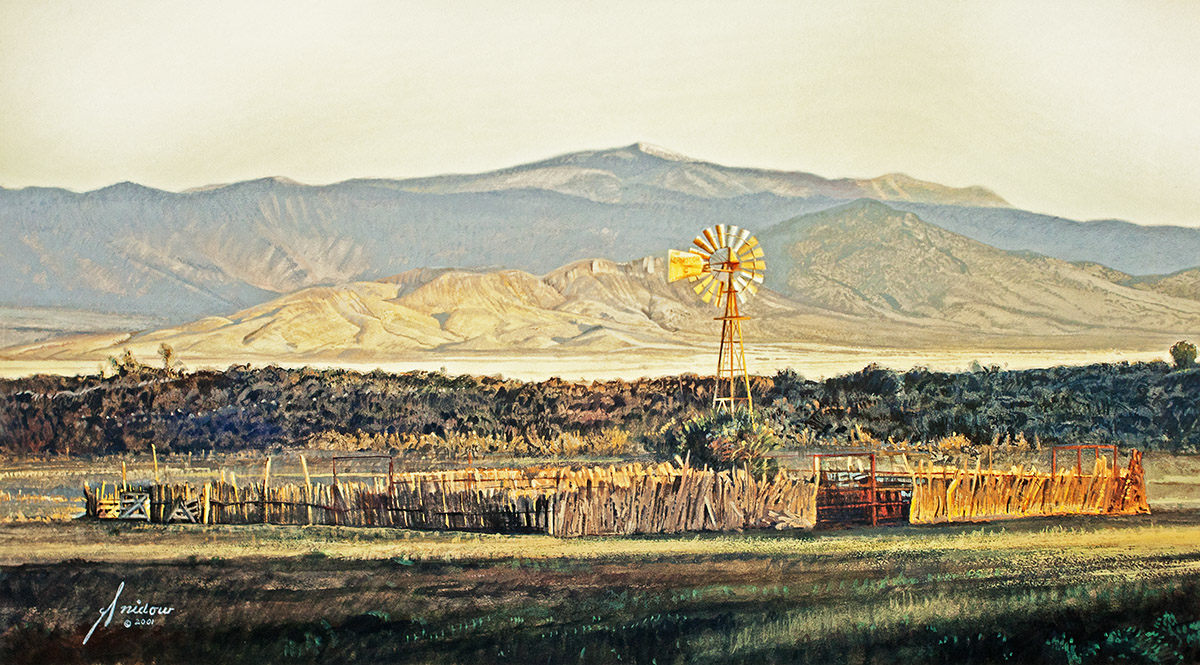 Sierra Blanca The View From the Valley of Fires by Gordn Snidow